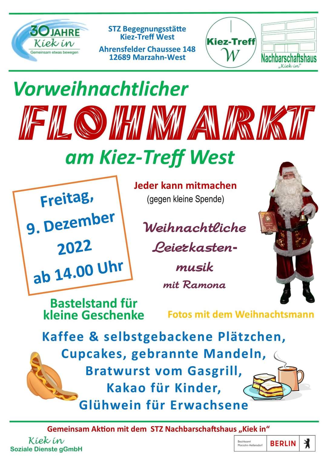 Weihnachtlicher Flohmarkt Kieztreff West